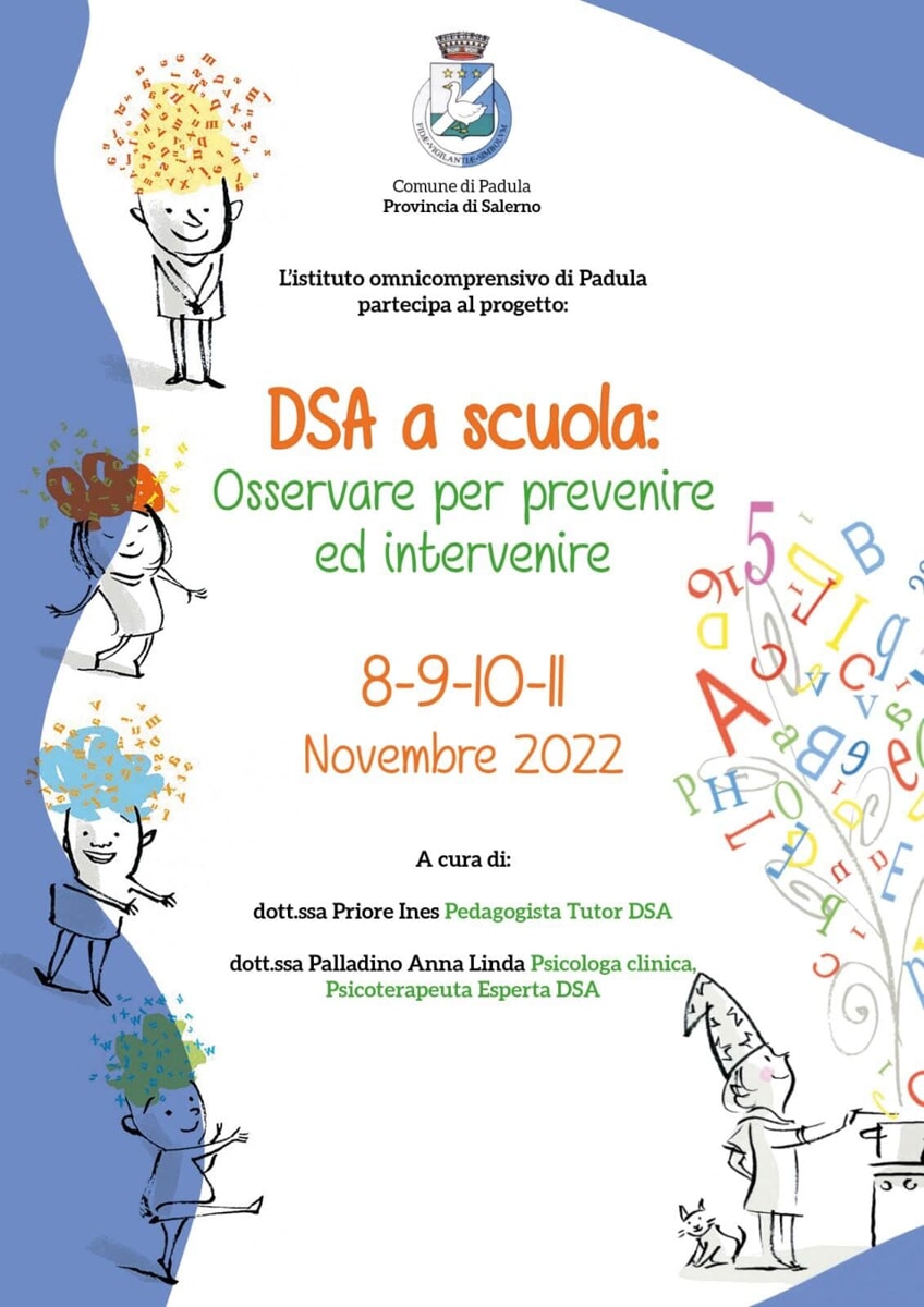 “DSA a scuola: osservare per prevenire ed intervenire”: parte il progetto a Padula