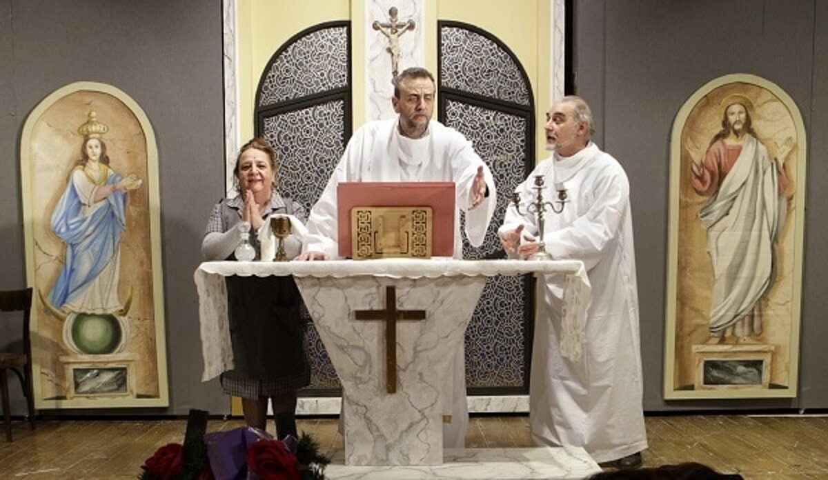 “Caino si è fatto prete” di Sasà Palumbo al teatro Arbostella
