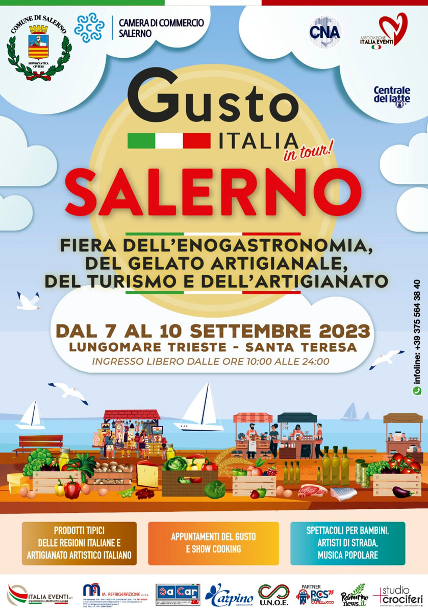 Tutto pronto “Gusto Italia & GelaTiAmo”: la presentazione al Comune di Salerno