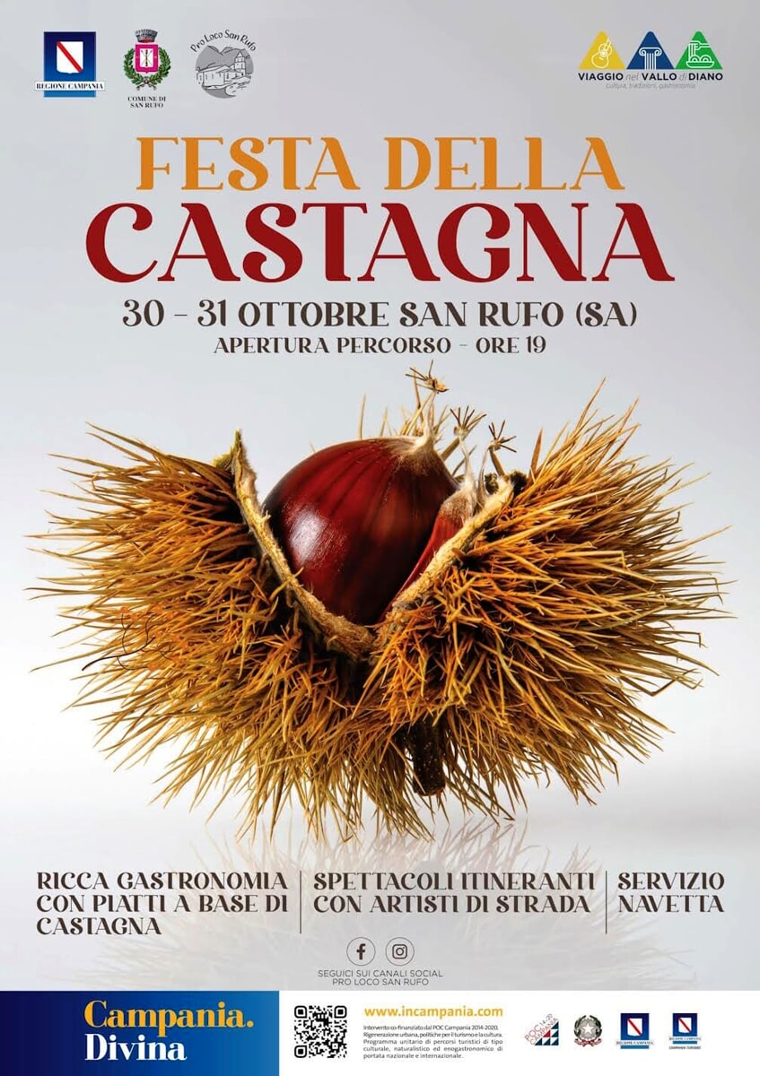 La “Festa della Castagna” torna a San Rufo: appuntamento il 30 e 31 ottobre