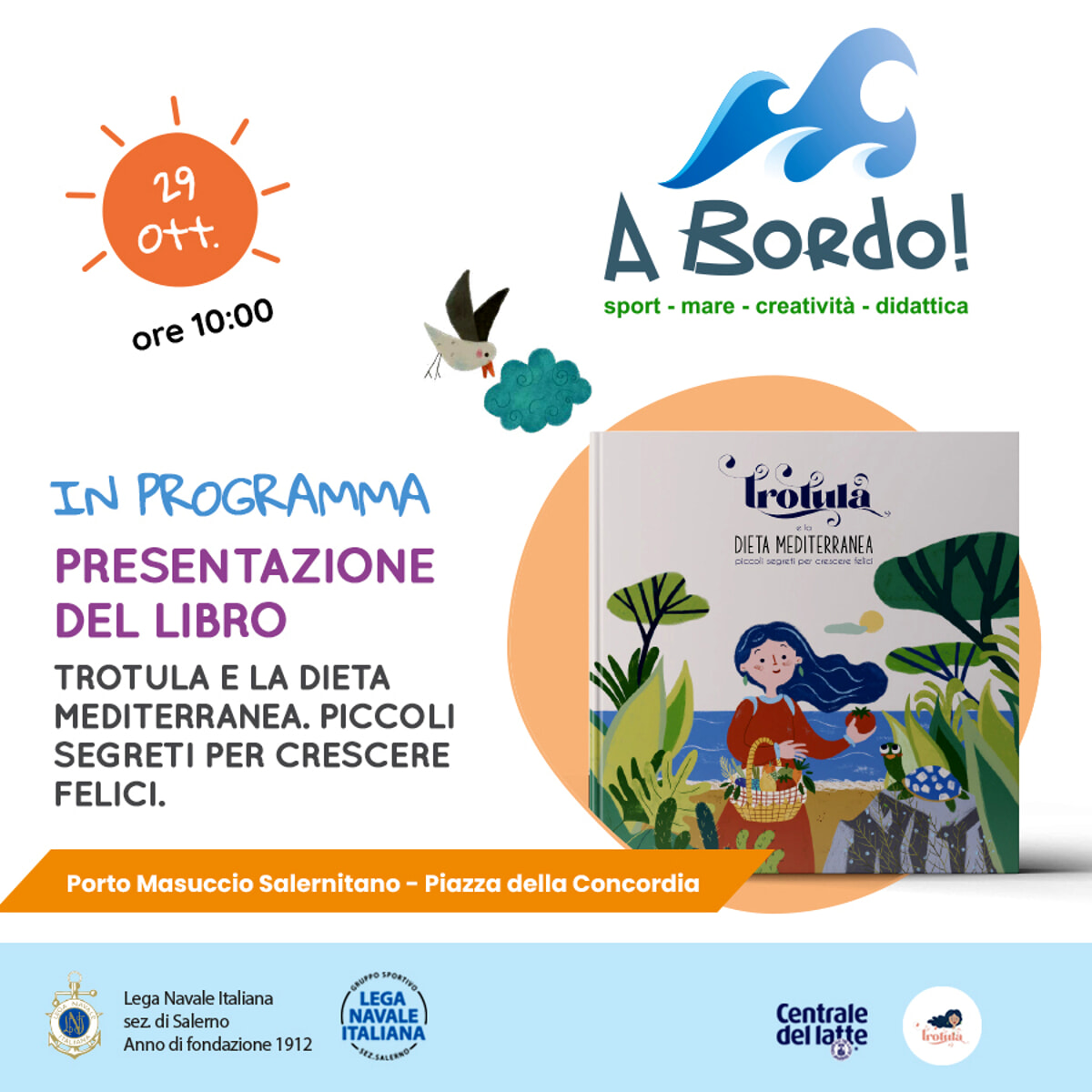 “Trotula e la dieta Mediterranea”: la presentazione durante la prima edizione di “A bordo!”