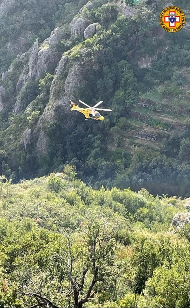 Praiano, cade durante un’escursione: 59enne salvata dal Soccorso Alpino