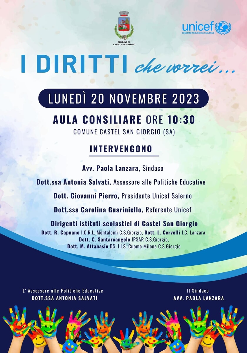 Giornata Internazionale per i Diritti dell’Infanzia e dell’Adolescenza: convegno a Castel San Giorgio