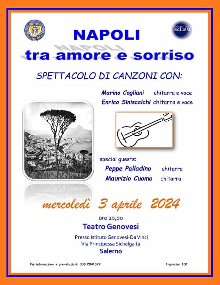 “Napoli tra amore e sorriso” al Teatro Genovesi di Salerno