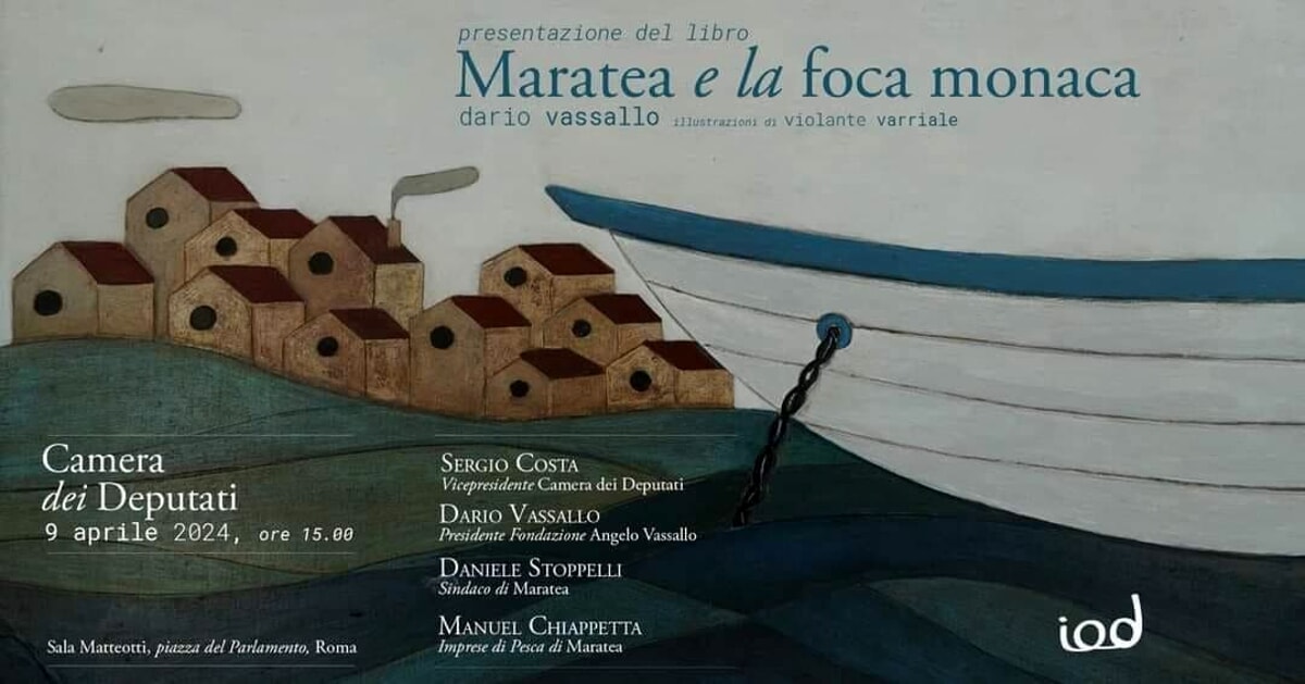 Fondazione Vassallo, alla Camera la presentazione della favola di Dario Vassallo “Maratea e la foca monaca”
