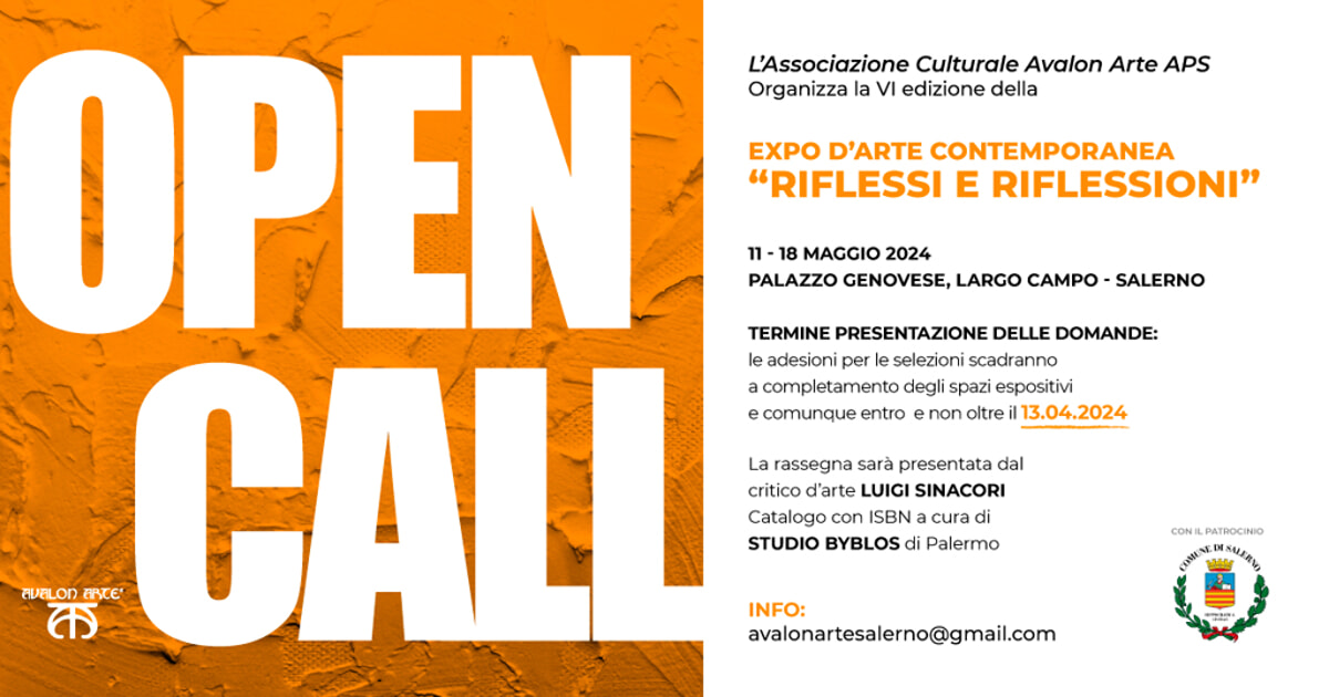 open call expo d’arte contemporanea riflessi e riflessioni sesta edizione