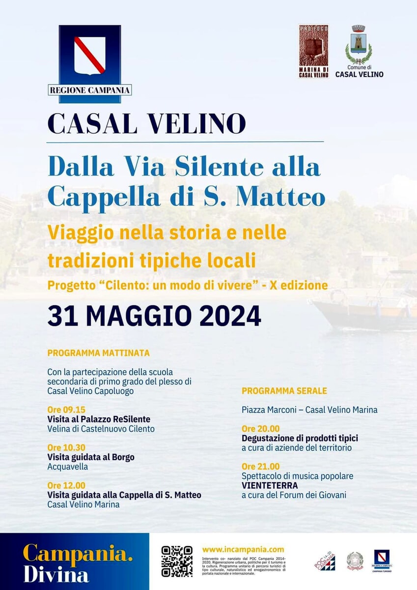 Dalla Via Silente alla Cappella di S. Matteo: un viaggio nella storia e nelle tradizioni di Casal Velino