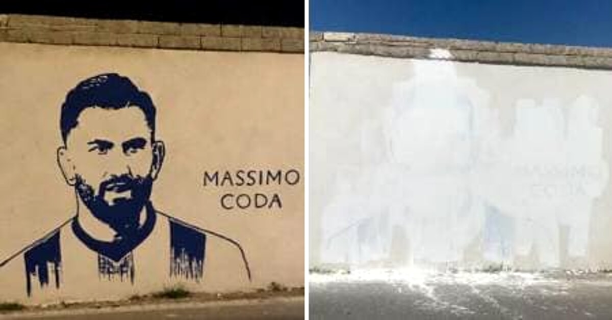 Coda potrebbe tornare alla Salernitana: a Cava “scompare” il murales che lo ritrae