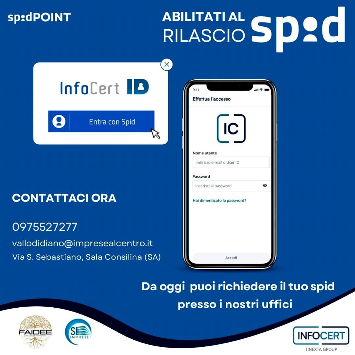 Confesercenti Vallo di Diano: al via lo Spid Point InfoCert