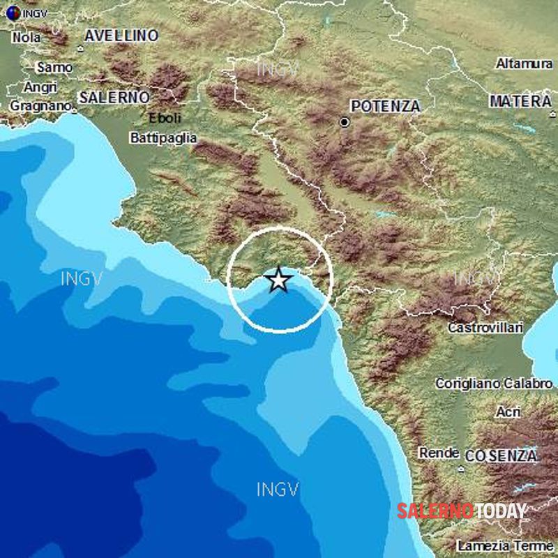 Cilento, scossa di terremoto a largo di Marina di Camerota