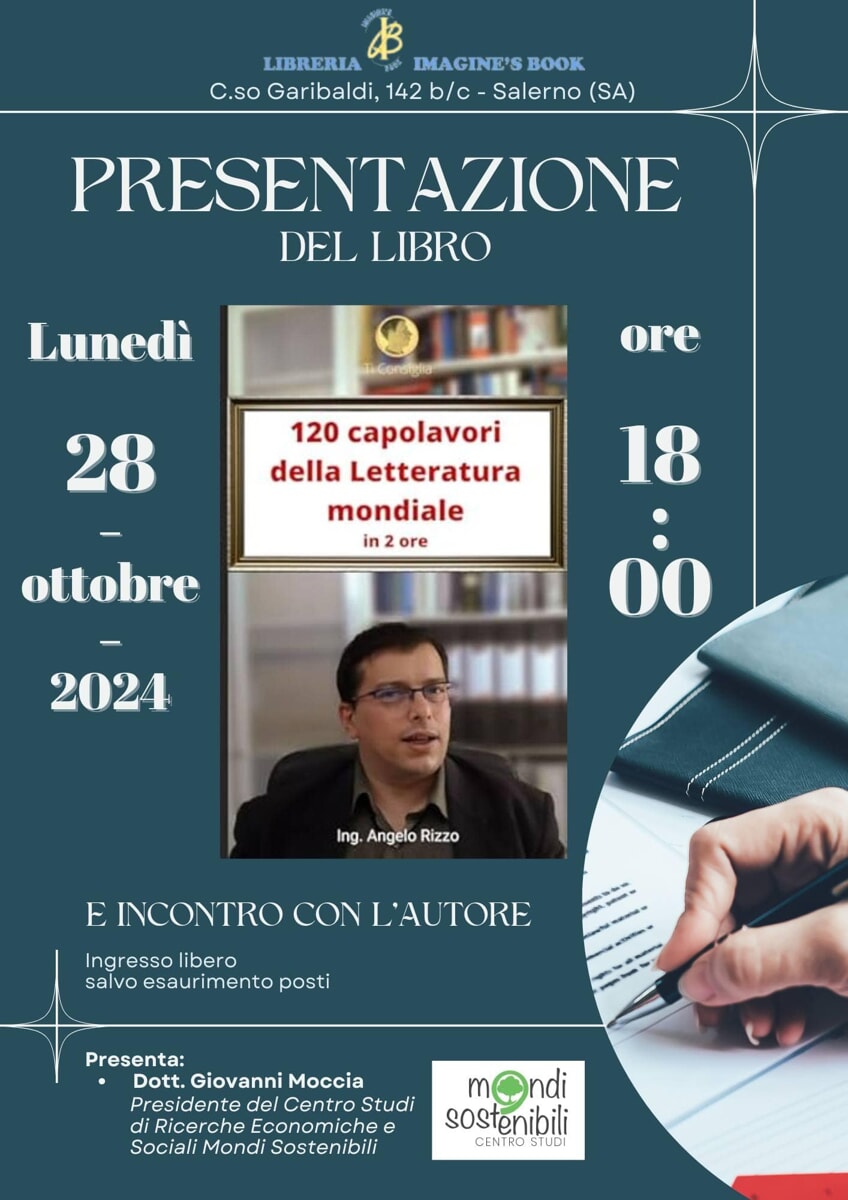 “120 capolavori della Letteratura mondiale”: la presentazione alla Libreria Imagine’s Book